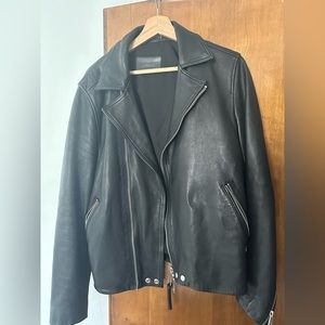 All Saints leather jacket.